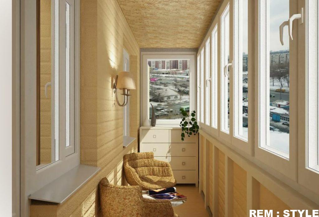 Отделка балконов и лоджий материалы