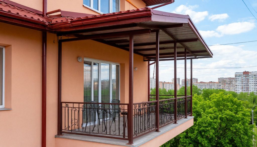 крыша на балкон
